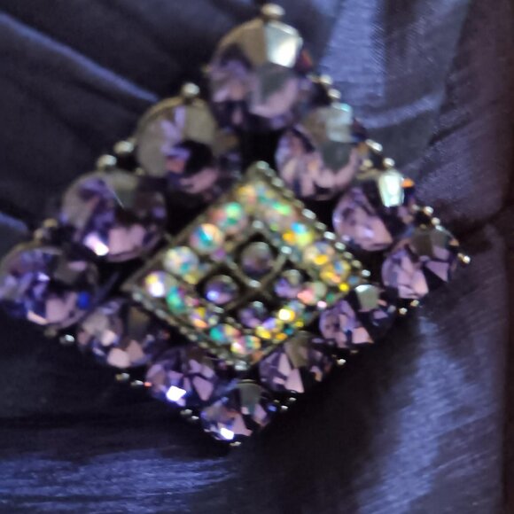 16W Women's Alex Evenings Purple Evening Gown - Picture 5 of 5